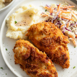 Air Fryer Fried Chicken-served