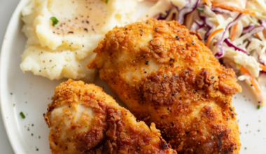 Air Fryer Fried Chicken-served