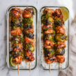 Air Fryer Meal Prep_ Sweet Chili Chicken & Brussels Sprouts Skewers-Meal Prep