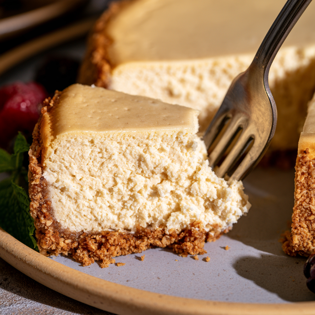 Baked Protein Cheesecake Recipe-Texture