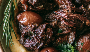 Balsamic Fig & Rosemary Slow Cooker Pot Roast with Creamy Parmesan Polenta