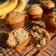 Banana Protein Muffins-closeup