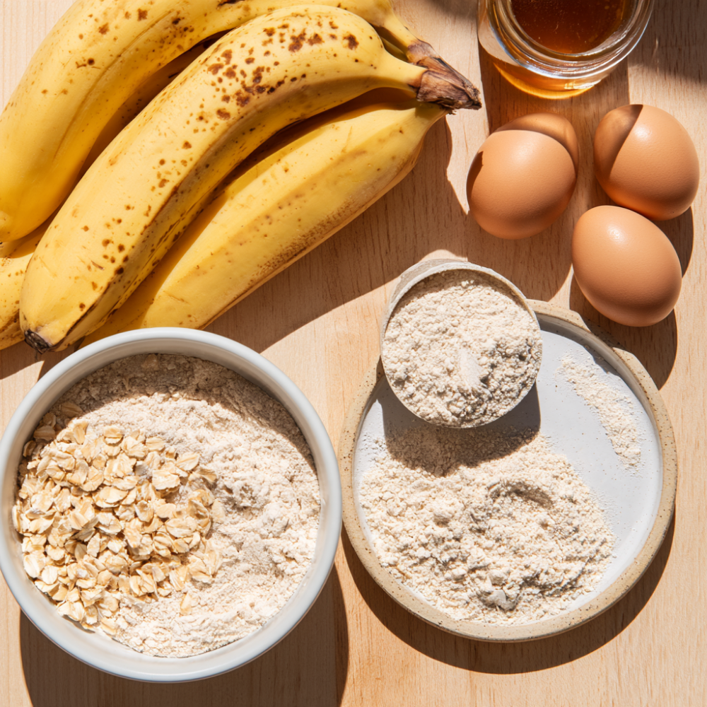 Banana Protein Muffins-ingredients