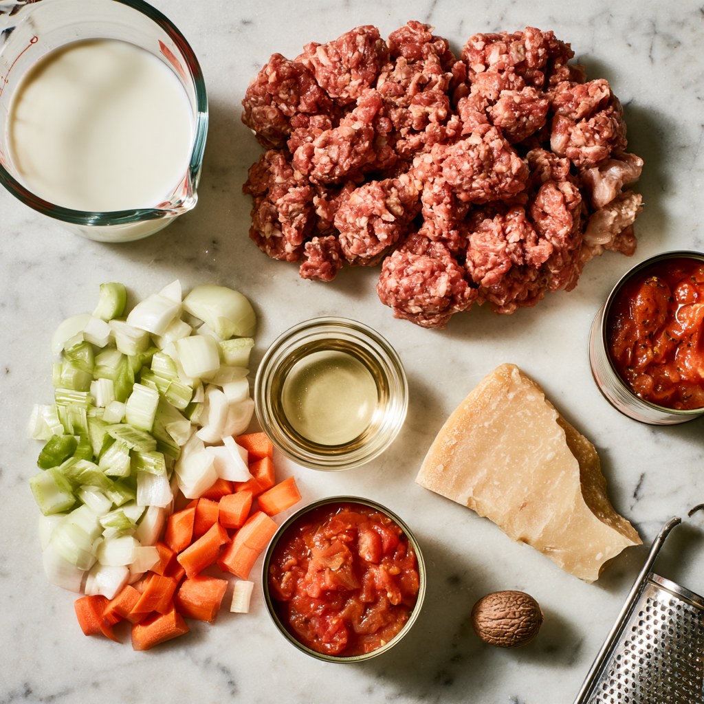 Bolognese Sauce Recipe-Ingredients