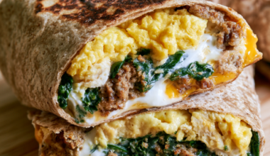 Breakfast Wraps With Turkey Sausage & Eggs