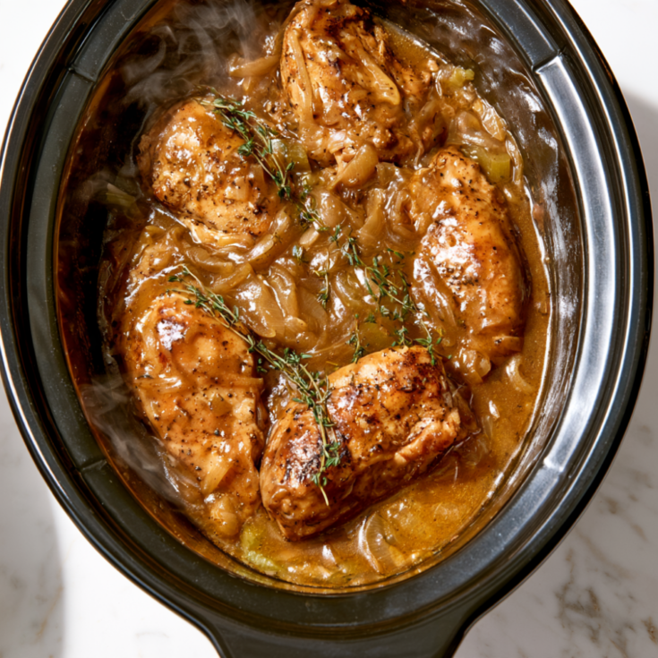 CROCKPOT SMOTHERED CHICKEN Slow Cooker