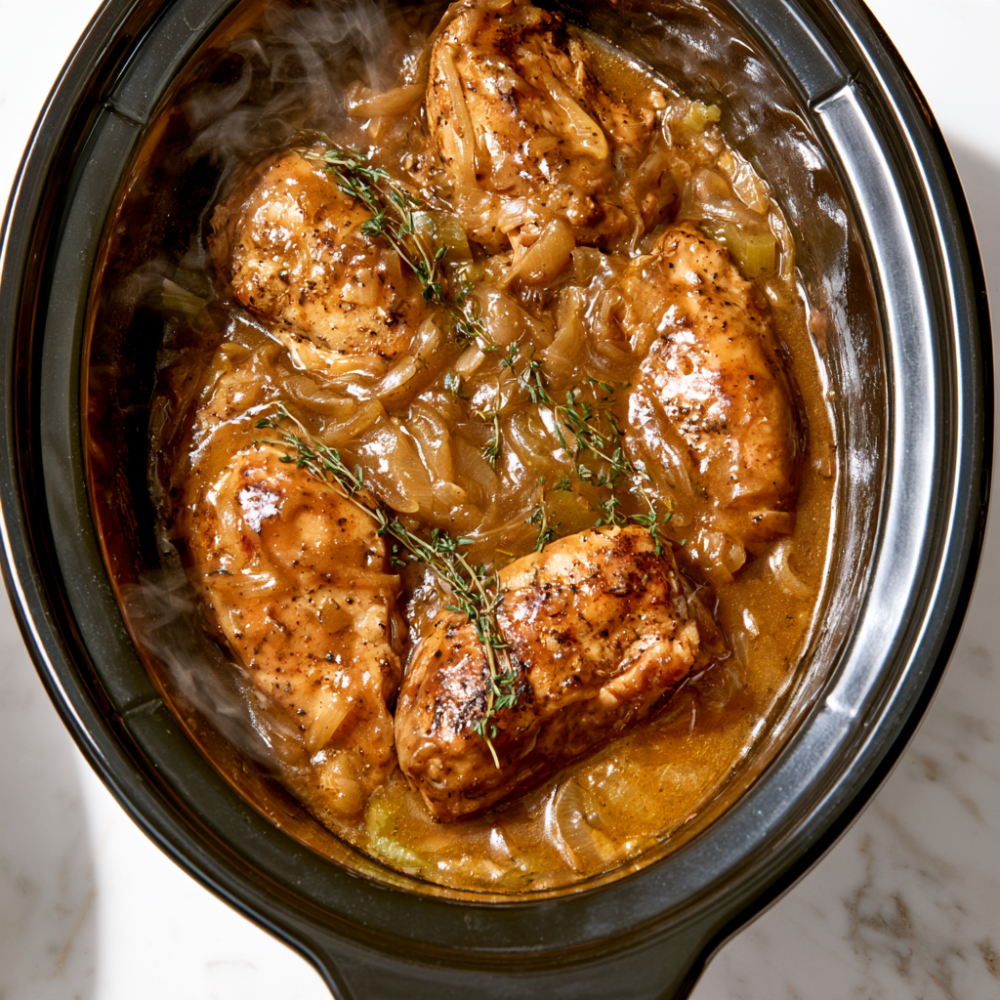 CROCKPOT SMOTHERED CHICKEN Slow Cooker