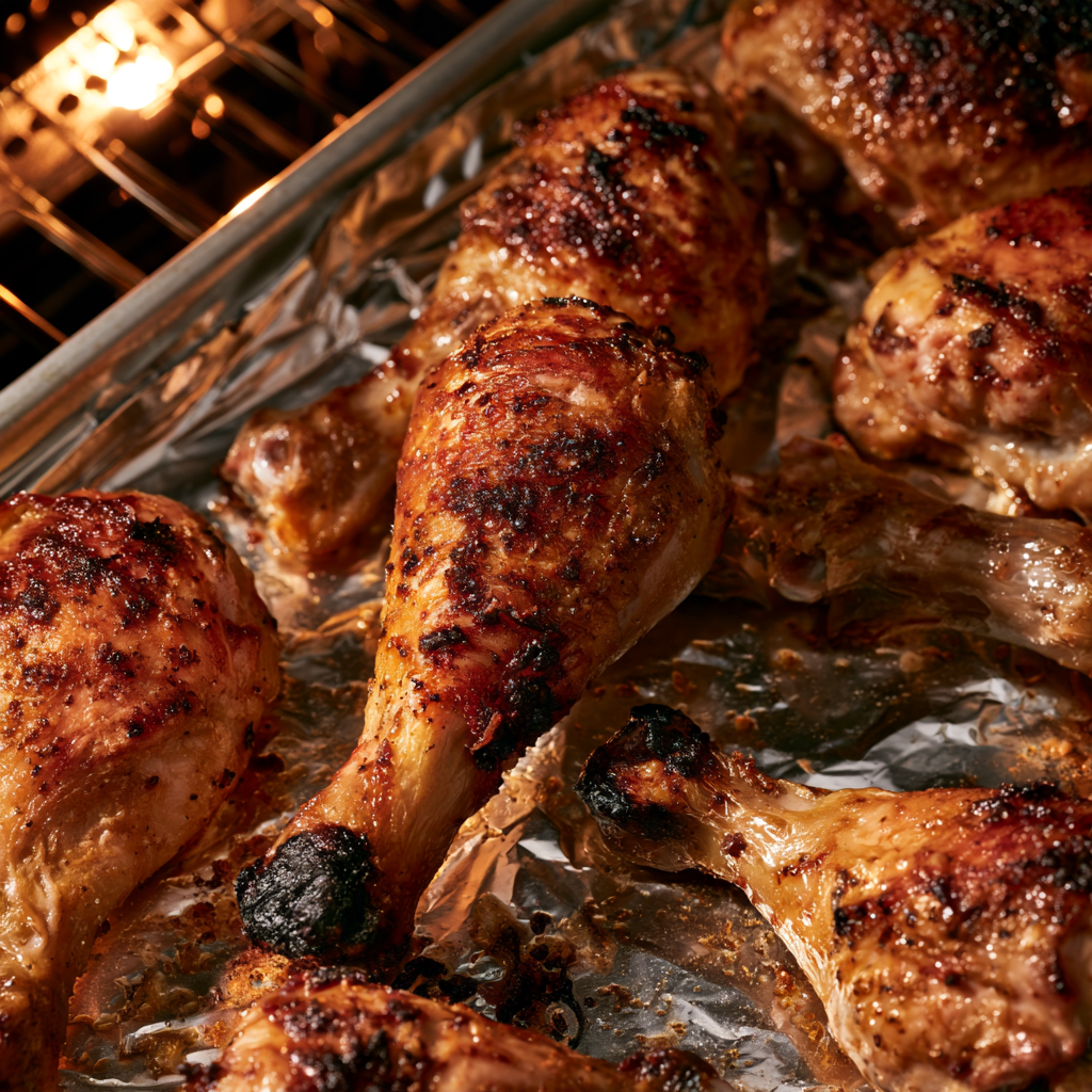 Cajun Butter Crockpot Chicken Drumsticks broiler