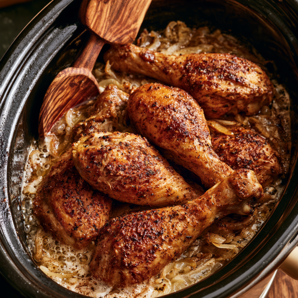 Cajun Butter Crockpot Chicken Drumsticks