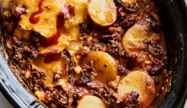 Cheesy Slow Cooker Cowboy Casserole