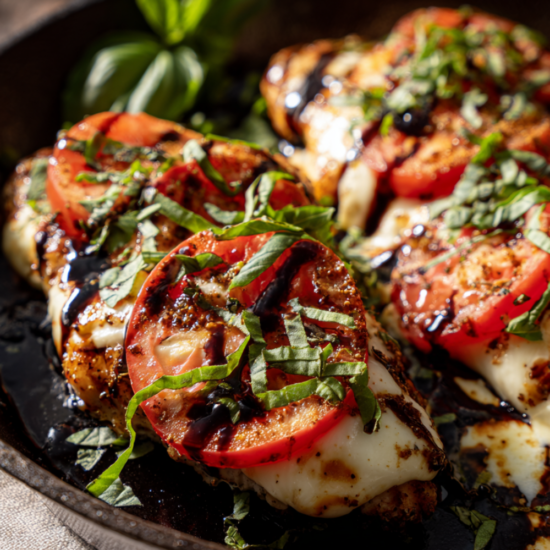 Chicken Caprese -skillet