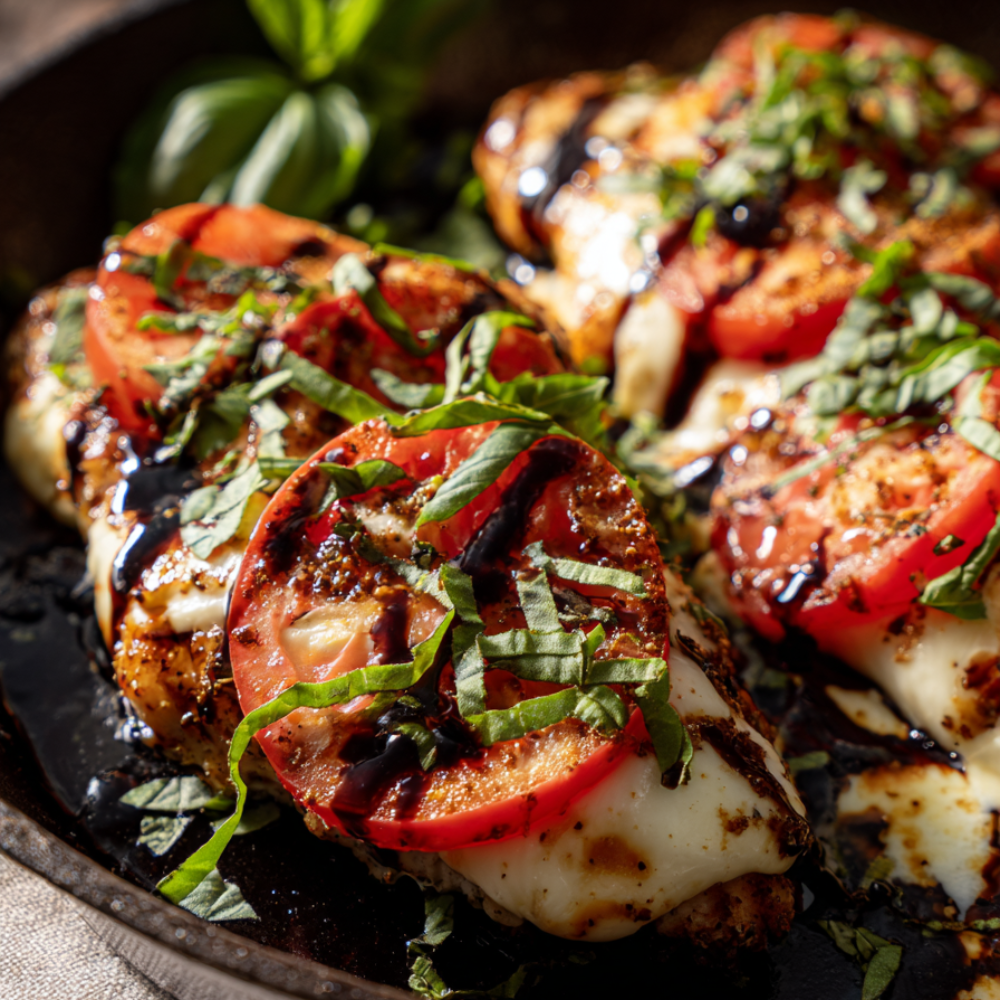 Chicken Caprese -skillet