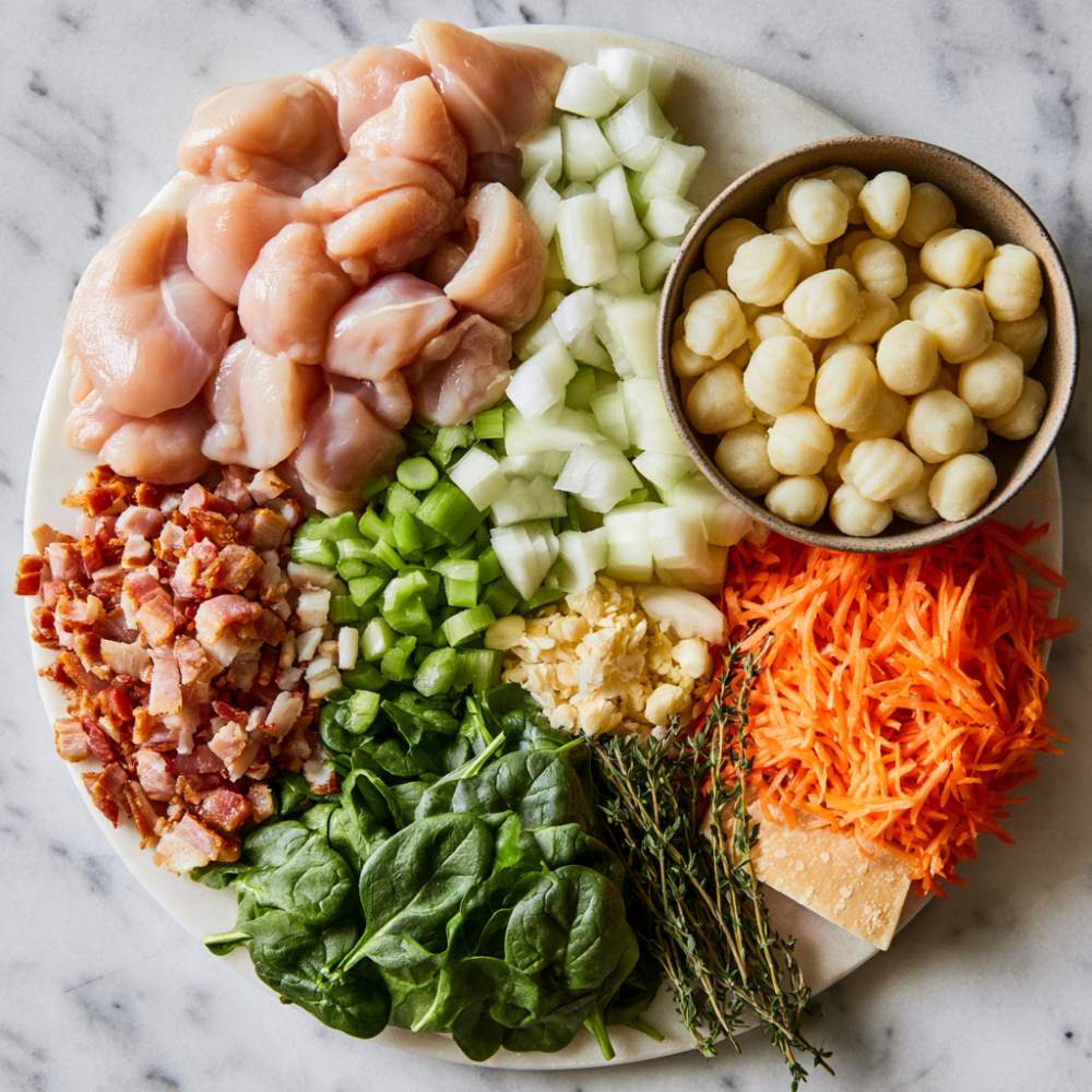 Chicken Gnocchi Soup Recipe-Ingredients