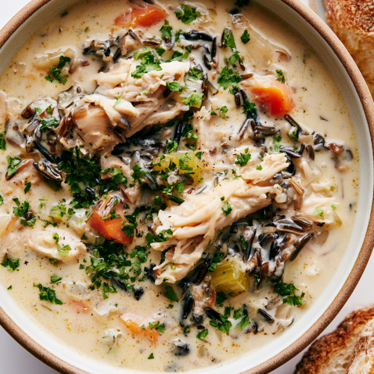 Creamy Chicken Wild Rice Soup Crockpot
