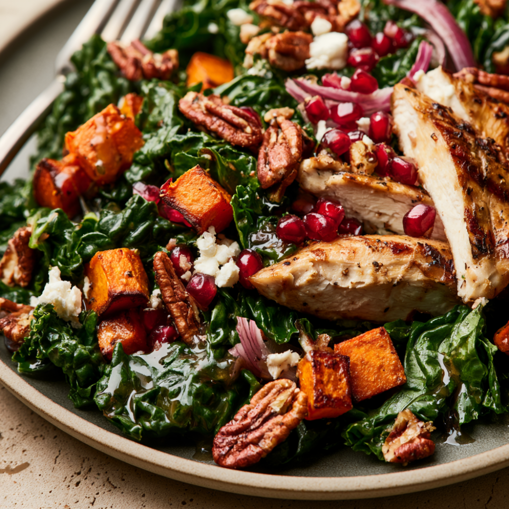 Christmas Salad Festive Winter Holiday Salad - Served