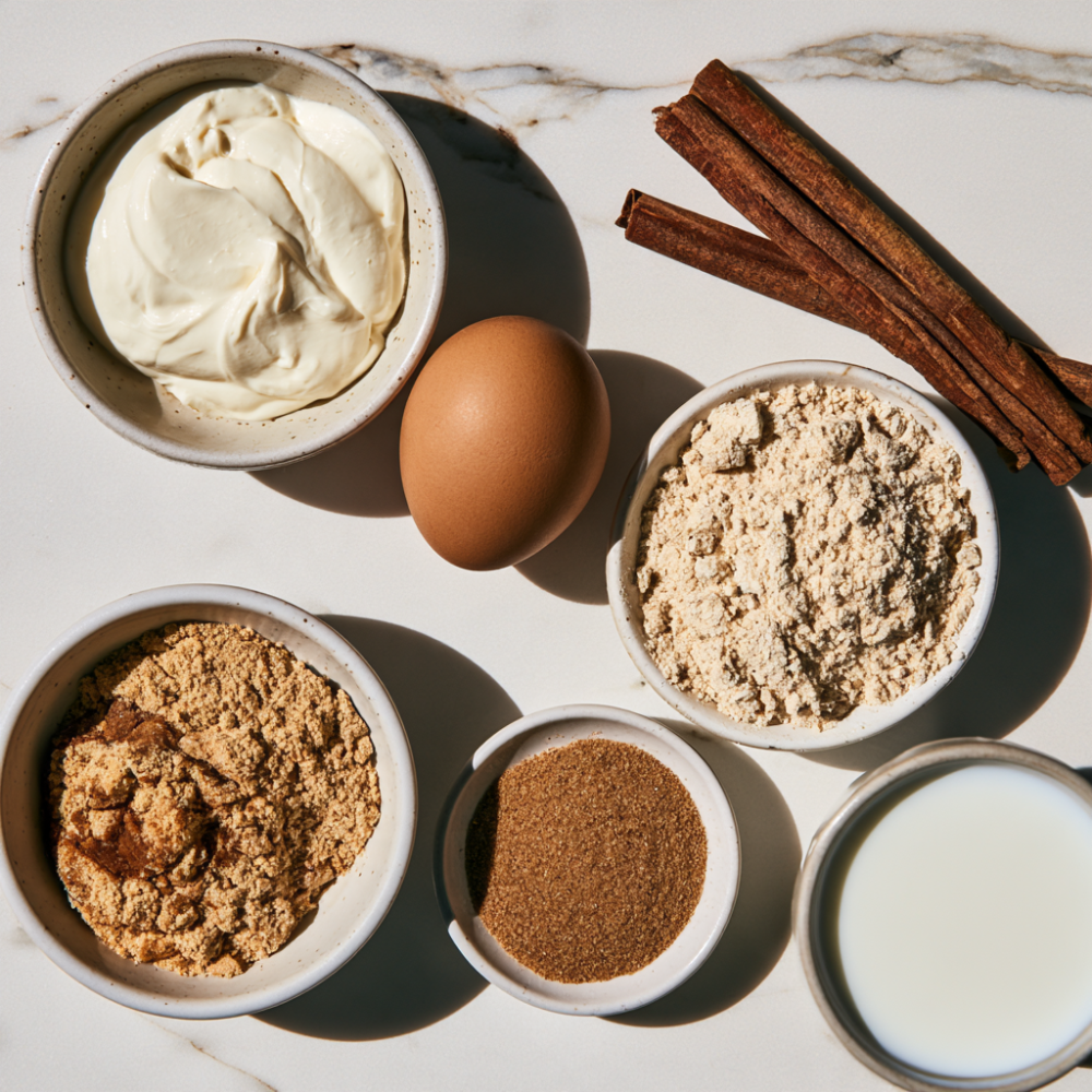 Cinnamon Roll Protein Mug Cake-Ingredients