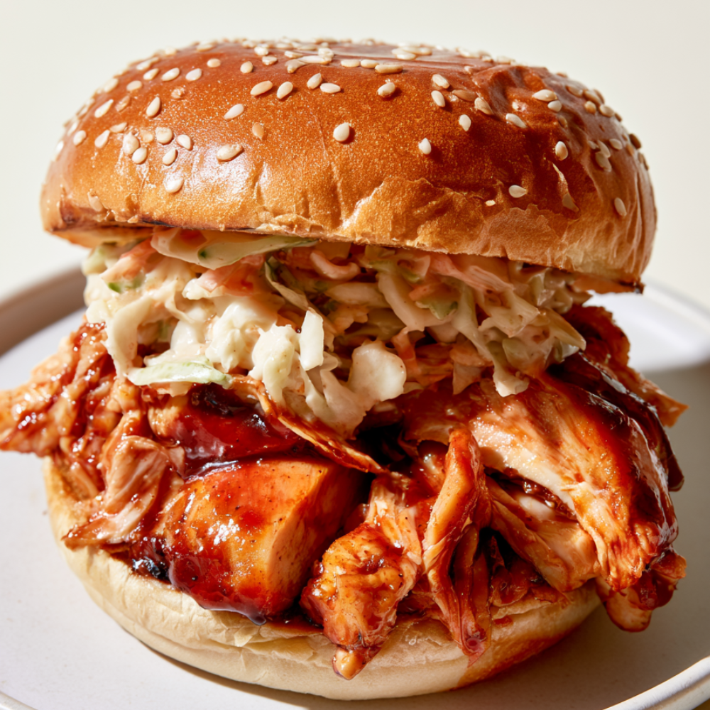 Classic Creamy Coleslaw wtih BBQ Chicken Burger