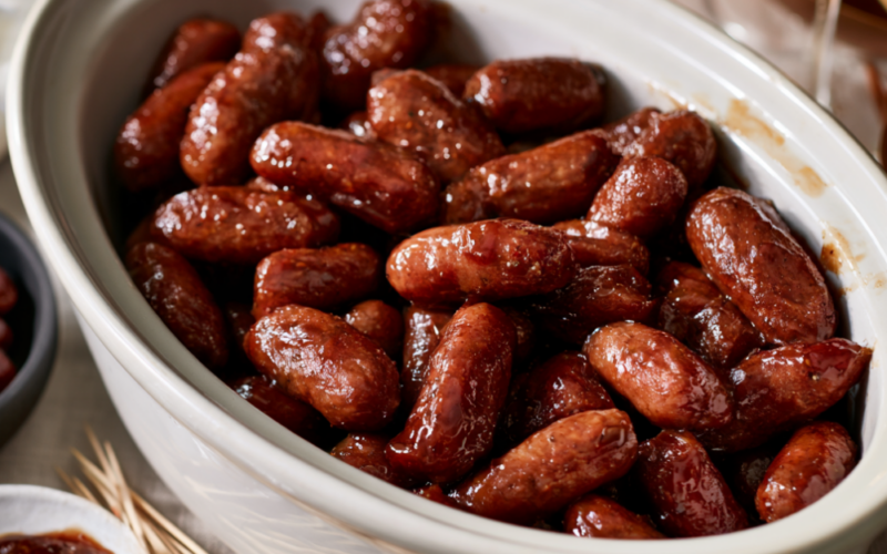 Cocktail Weenies Crockpot-Party Appetizer