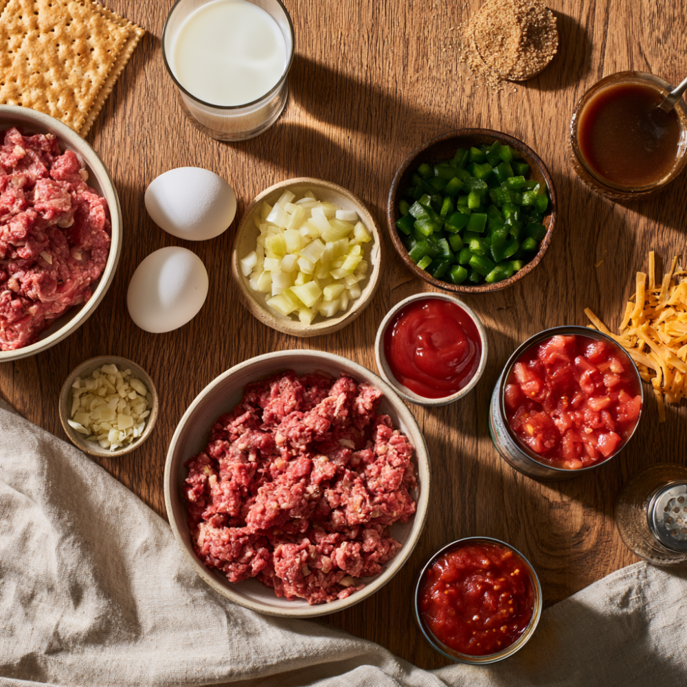 Copycat Cracker Barrel Meatloaf-Ingredients