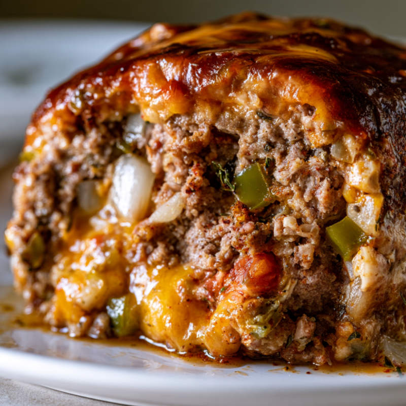Copycat Cracker Barrel Meatloaf-closeup