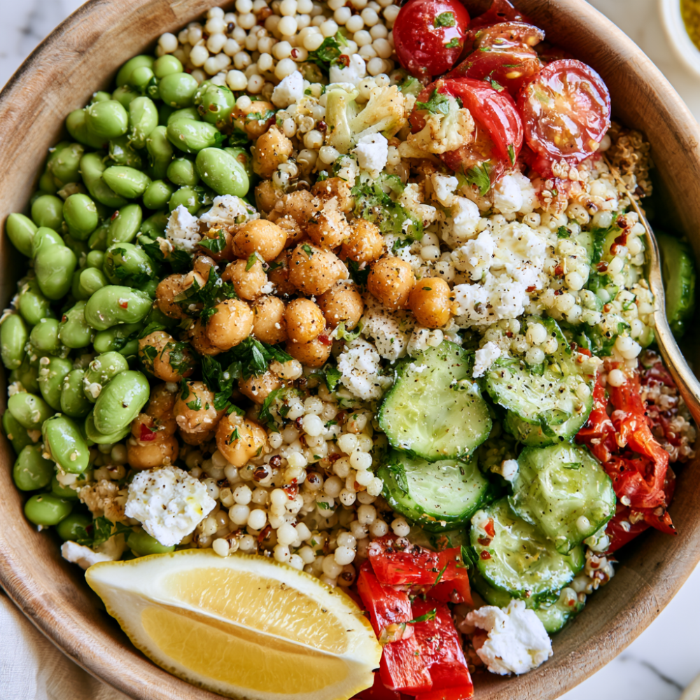 Couscous Salad -before mixing