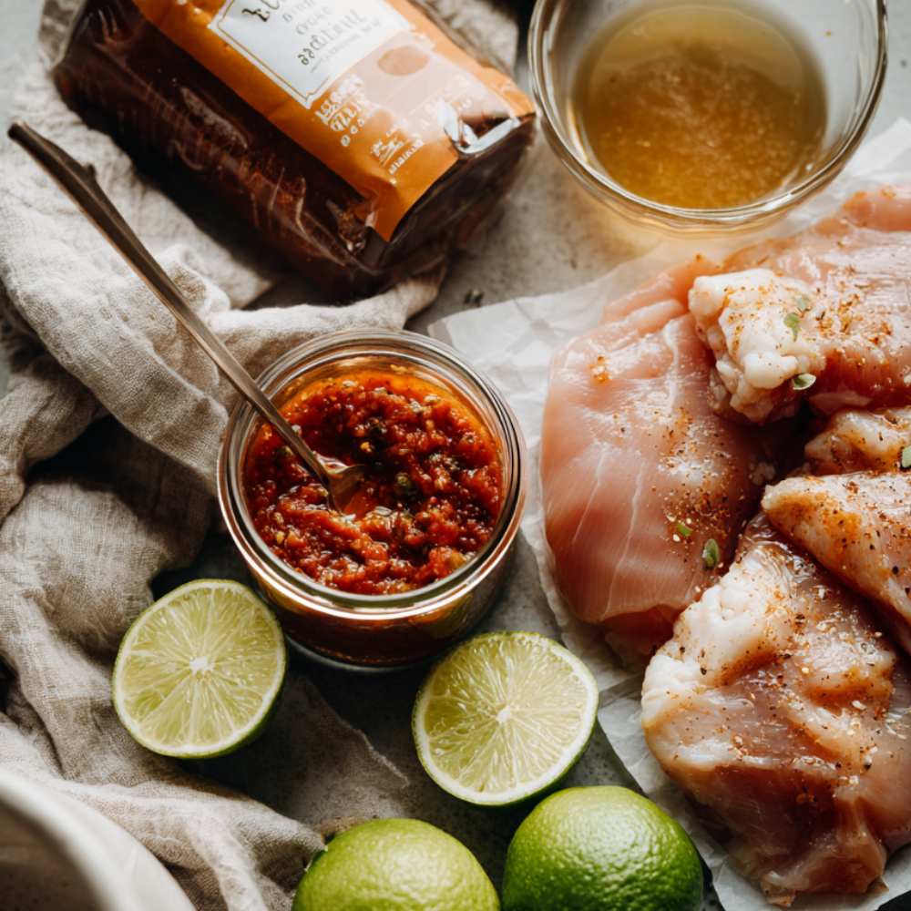 High-Protein Chicken Meal Prep Burrito Bowl-chicken ingredients