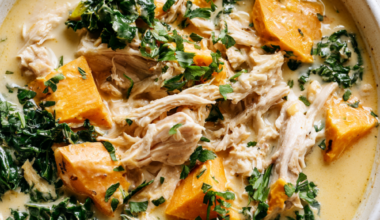 Creamy Chicken Sweet Potato Soup - bowl