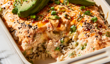 Creamy Crab and Avocado Sushi Bake