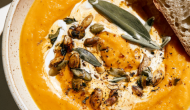 Creamy Crockpot Butternut Squash Soup - Bowl