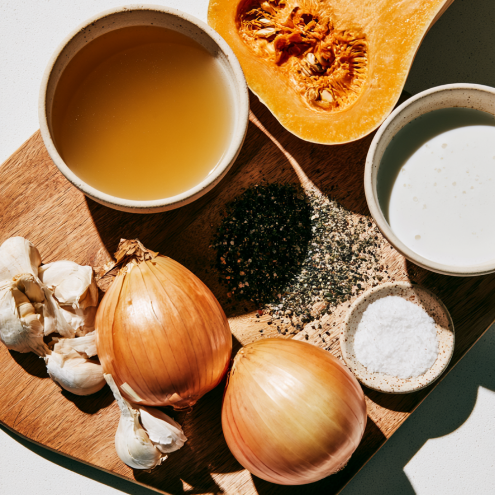 Creamy Crockpot Butternut Squash Soup-Ingredients