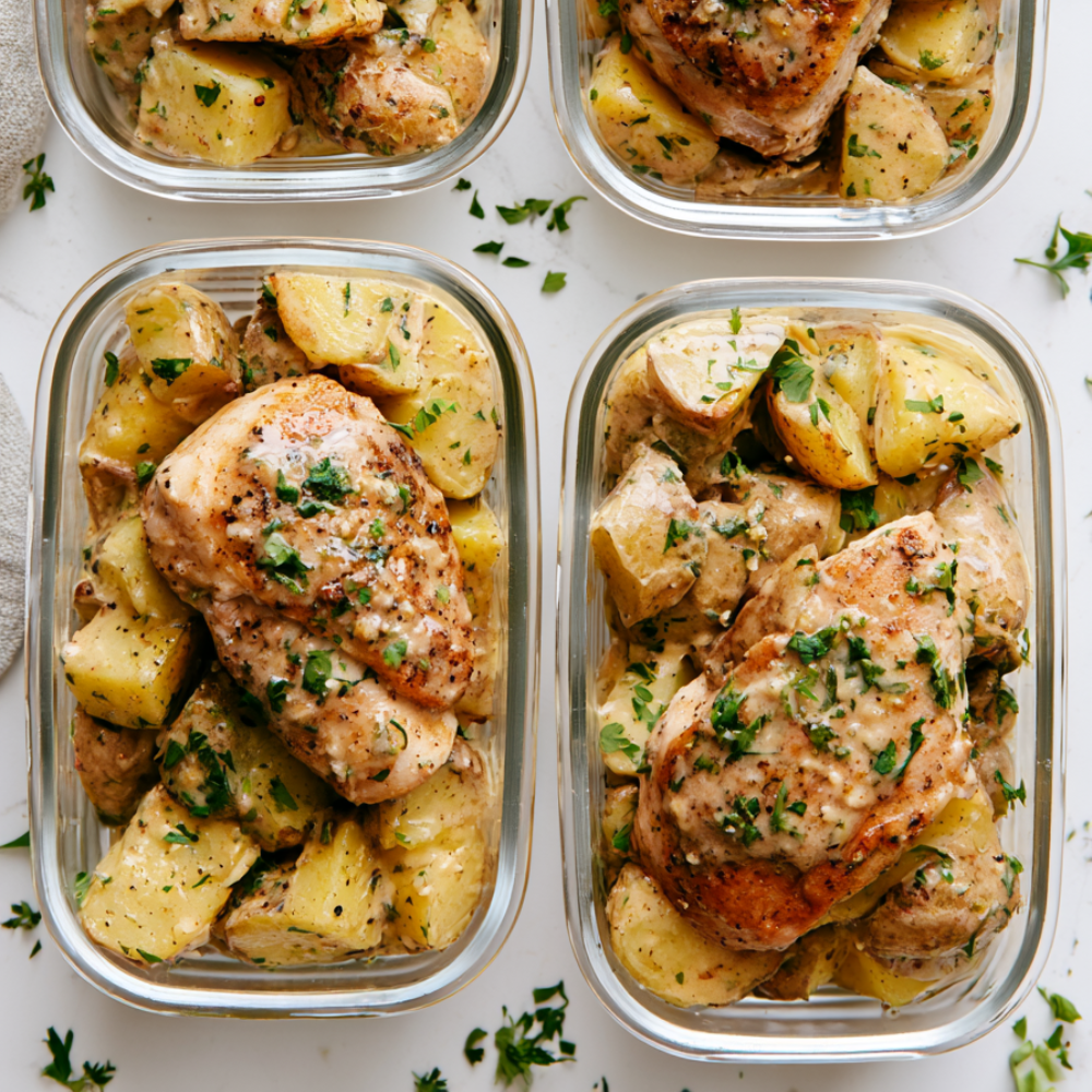 Creamy Ranch Chicken & Potatoes Meal Prep