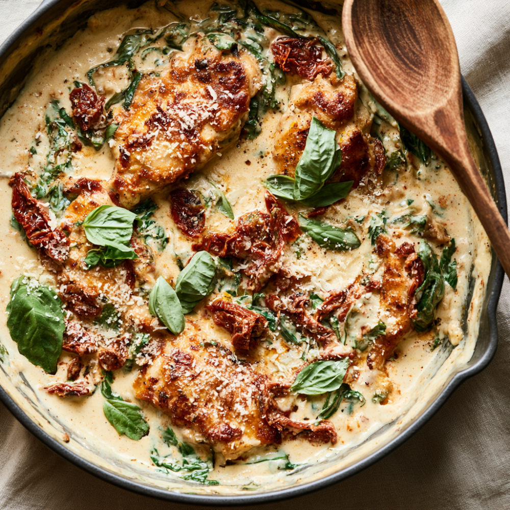 Creamy Tuscan Chicken - One Pot