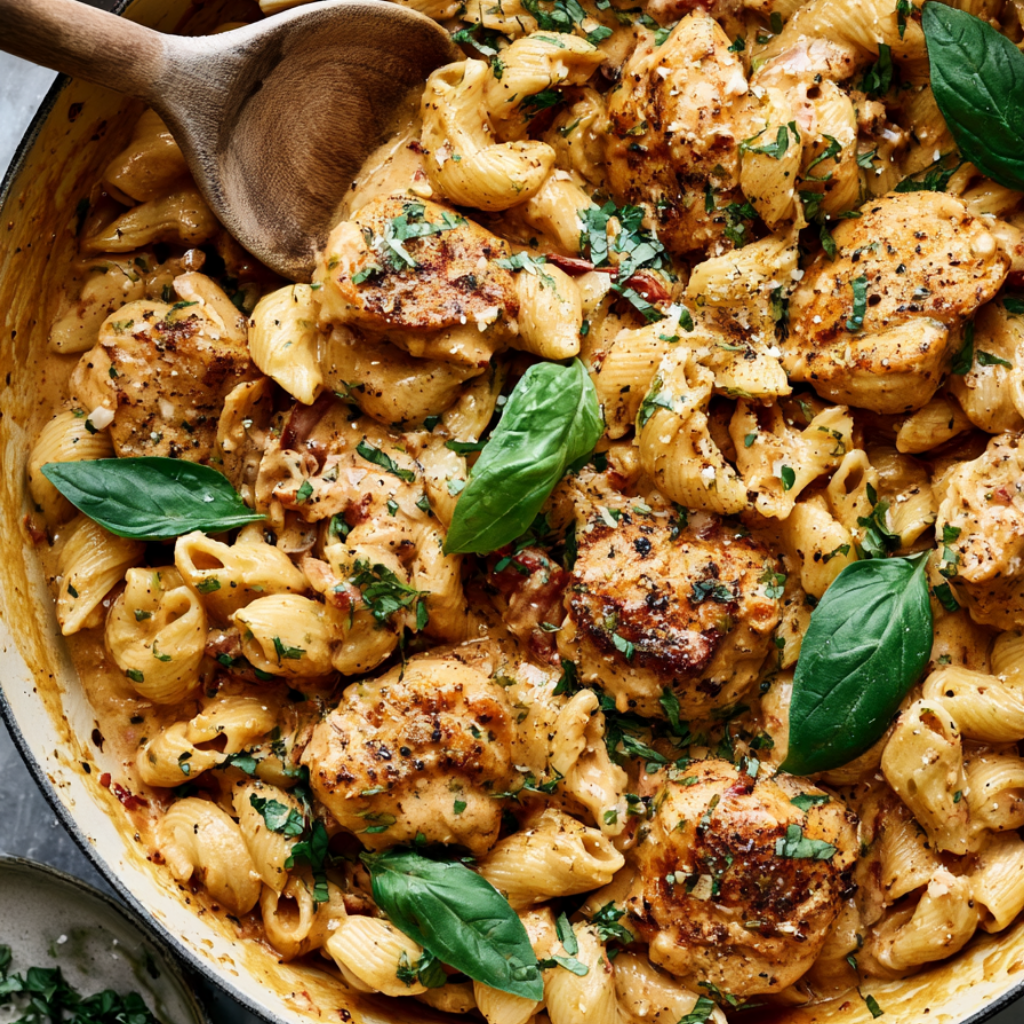 Creamy Tuscan Chicken-Pasta