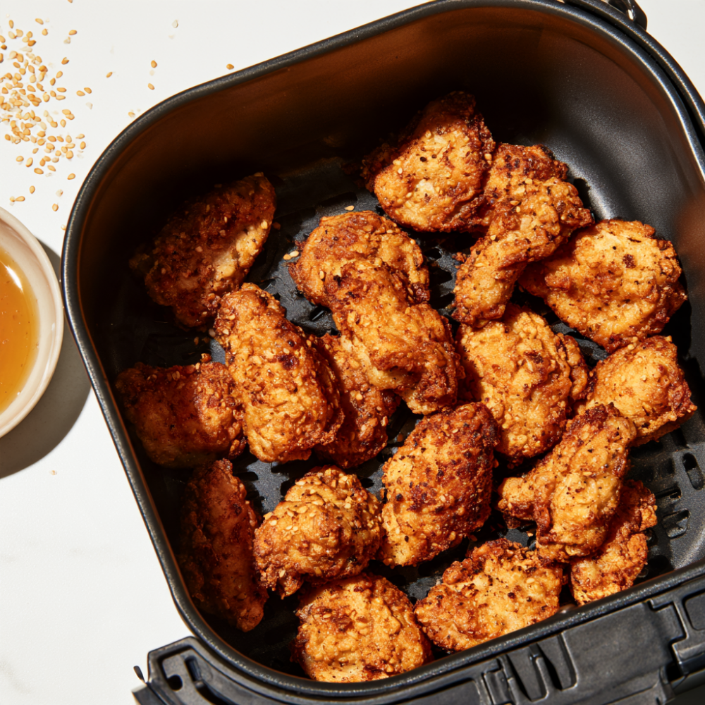 Crispy Honey Garlic Air Fryer Chicken Bites -air fryer