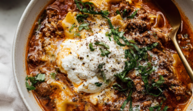 Crock Pot Lasagna Soup-bowl