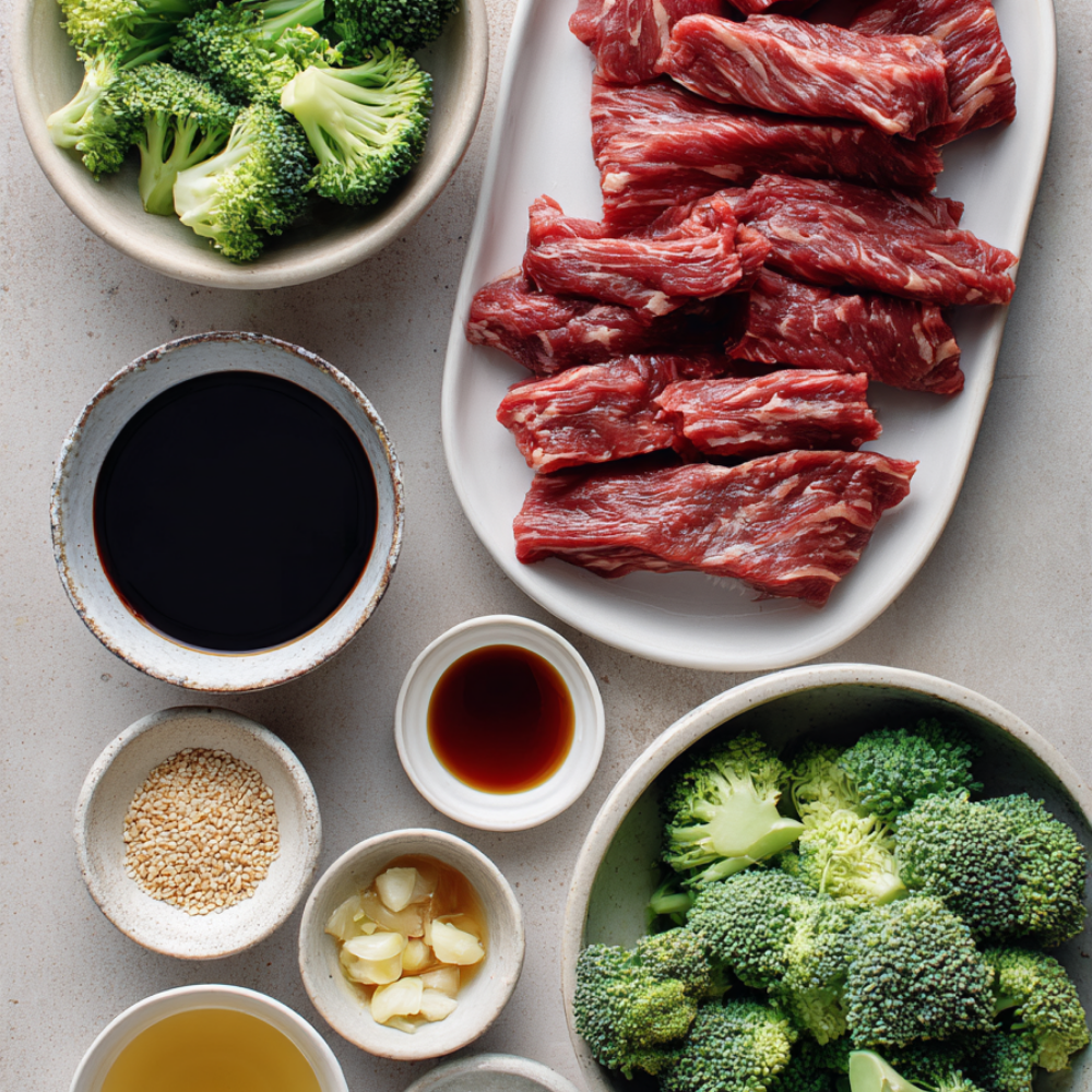Crockpot Beef and Broccoli Ingredients