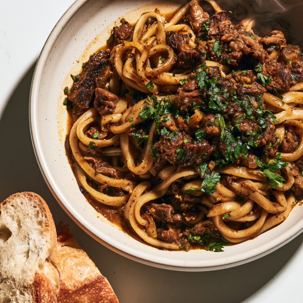 Crockpot Beef and Noodles-serving suggestions