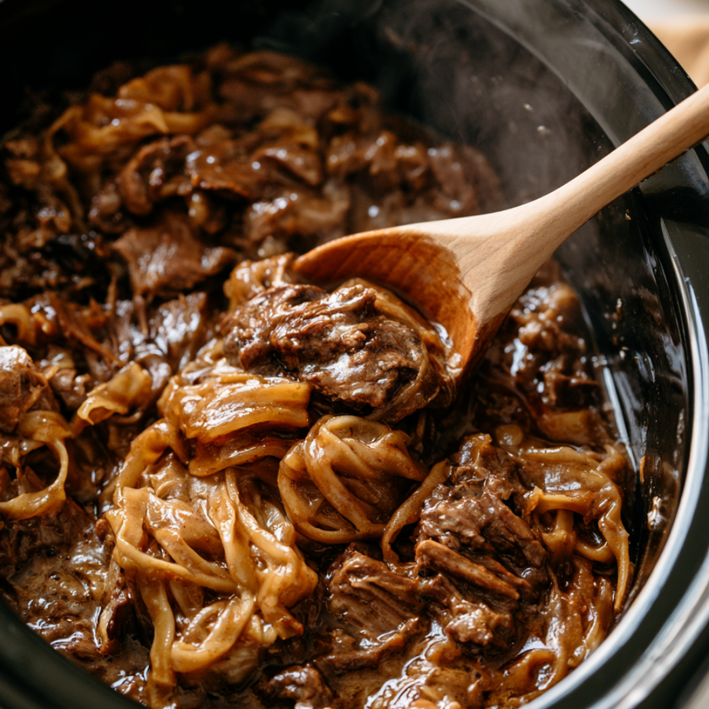 Crockpot Beef and Noodles