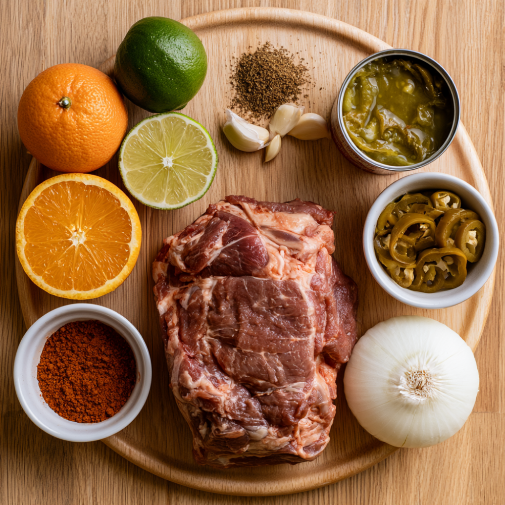 Crockpot Boston Button Recipes_ Fall-Apart Pork Carnitas Ingredients