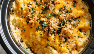 Crockpot Cheesy Potatoes with Hashbrowns