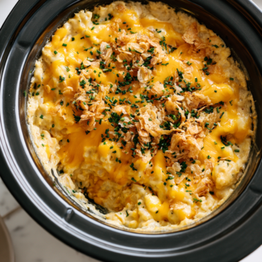 Crockpot Cheesy Potatoes with Hashbrowns