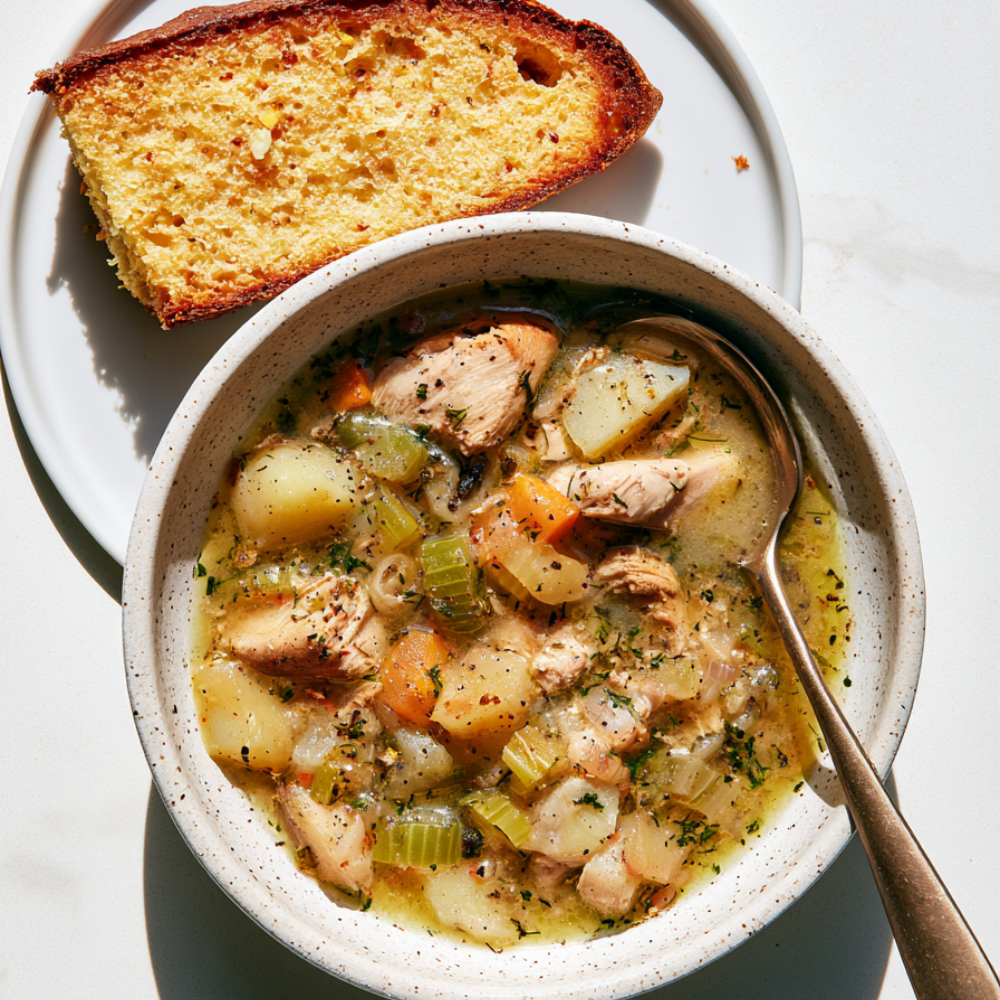 Crockpot Chicken Stew-bowl