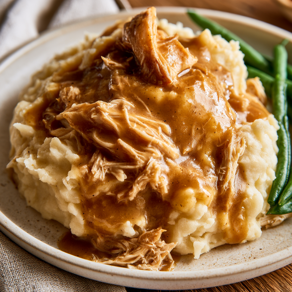 Crockpot Chicken and Gravy-Serving Suggestions