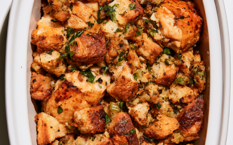 Crockpot Chicken and Stuffing