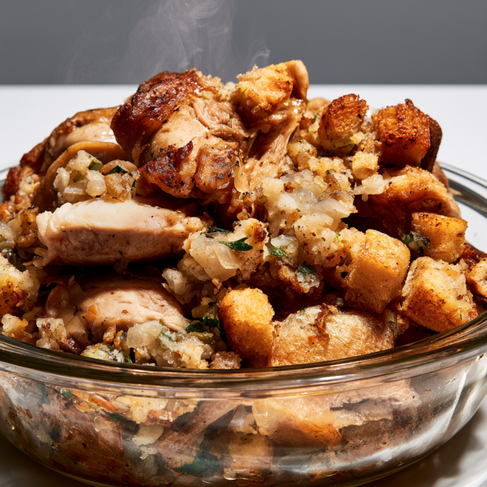 Crockpot Chicken and Stuffing-holiday recipe