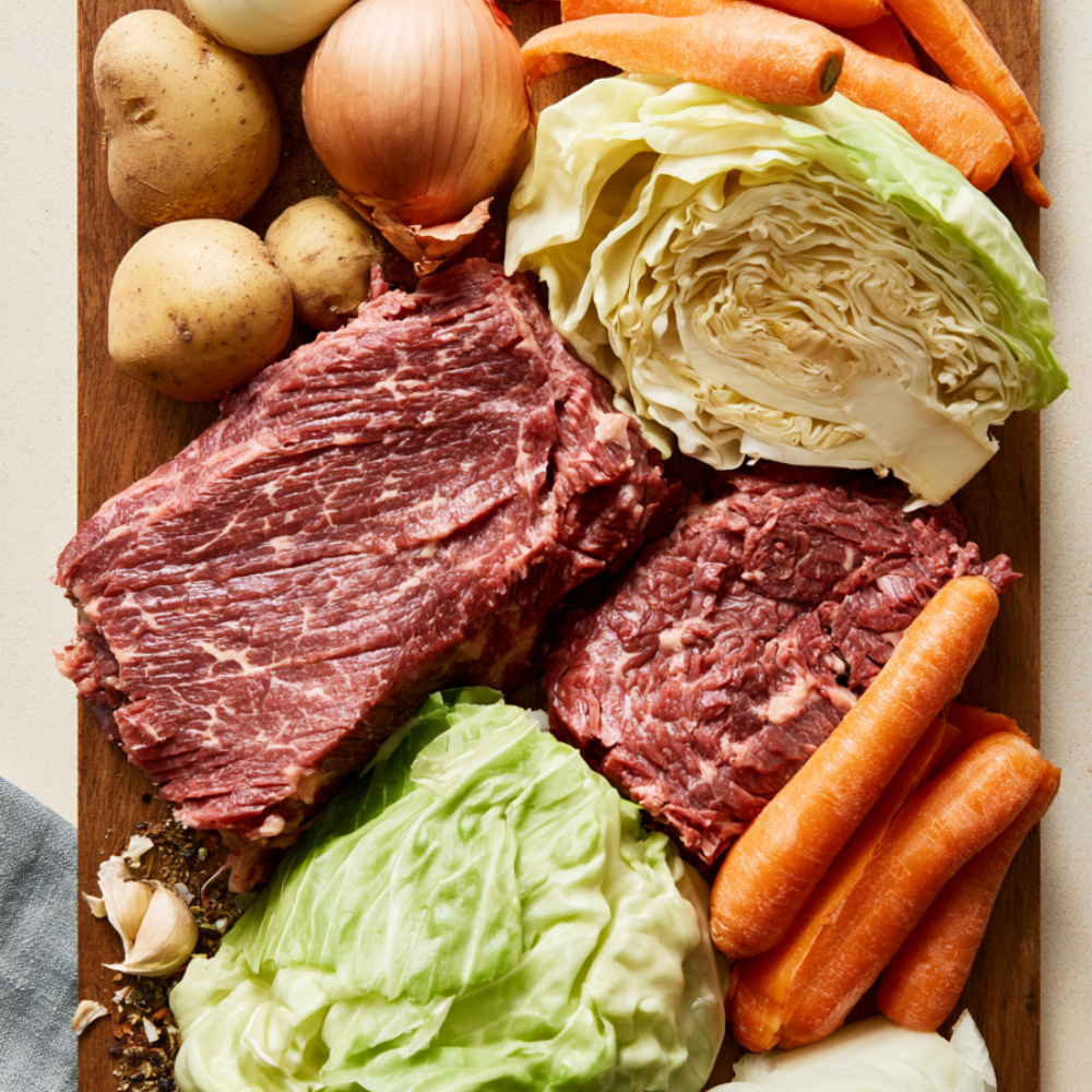 Crockpot Corned Beef -ingredients