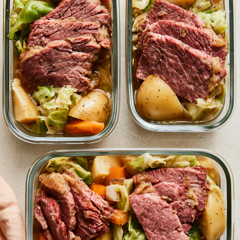 Crockpot Corned Beef -meal prep
