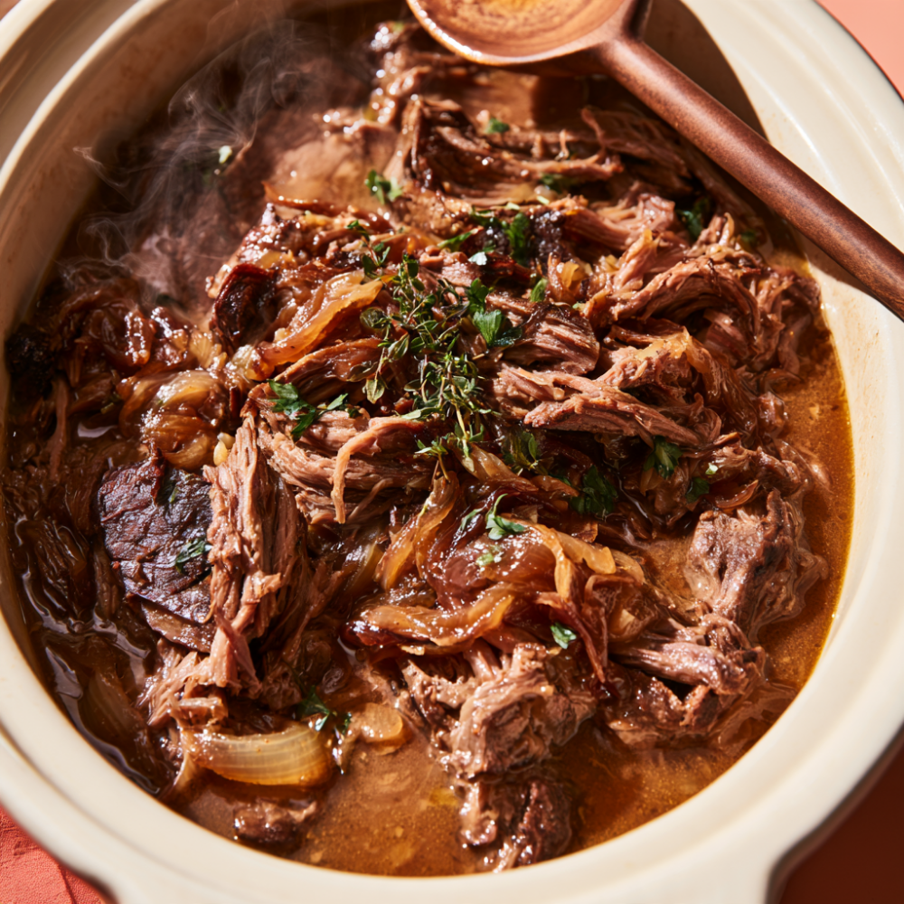 Crockpot French Dip Sandwiches - slow cooker