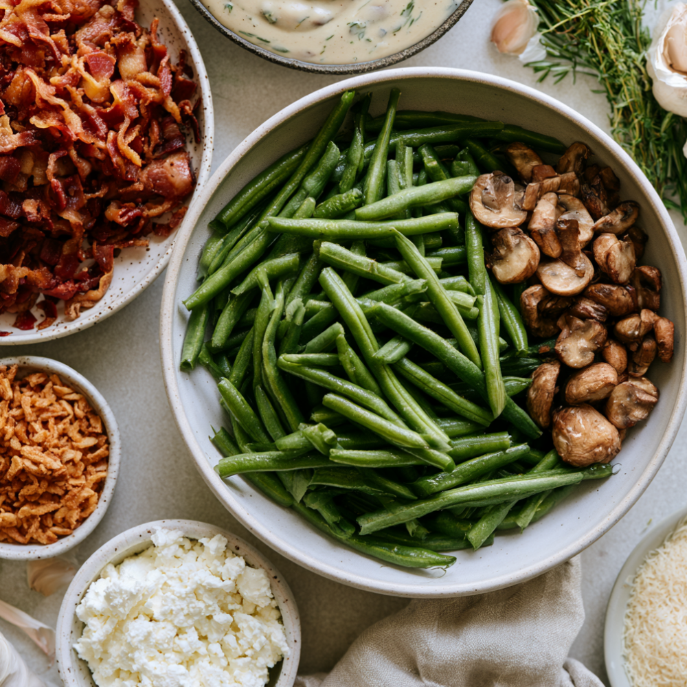 Crockpot Green Bean Casserole-ingredients