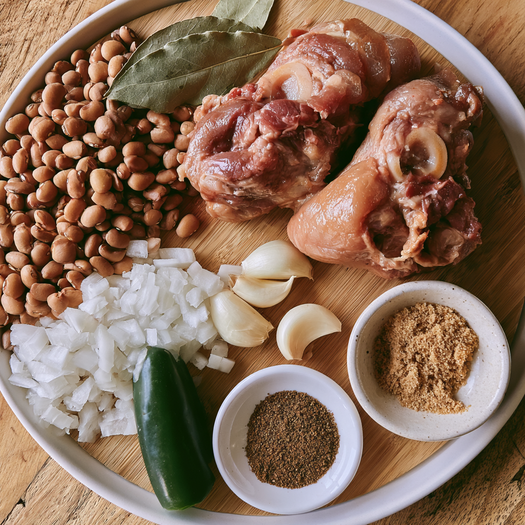 Crockpot Ham and Beans Ingredients